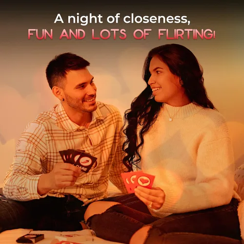 Vista 4 de Juego divertido y romántico para parejas: Juego de cajas de noche con iniciadores de conversación, juegos de fantasía – Elige entre las tarjetas