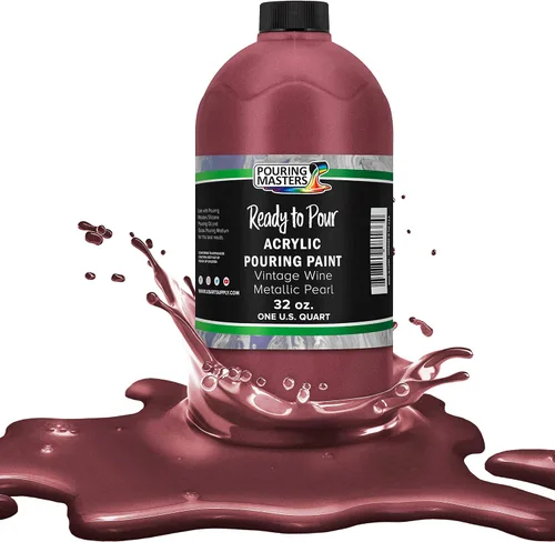 Vista 57 de Pouring Masters - Pintura acrílica premezclada de 8 onzas líquidas listas para verter, oro de 24 quilates, suministros de arte fluido para lienzo
