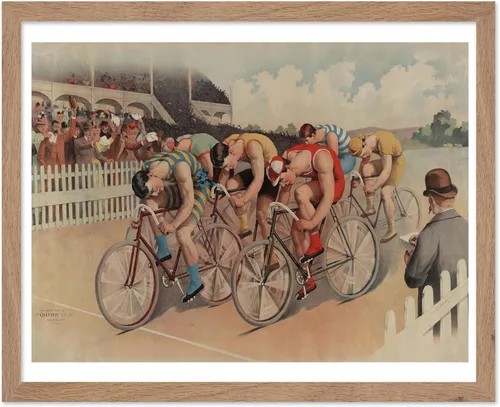 Vista 47 de Poster Master Póster vintage de Edward Penfield – Impresión de ilustración retro – Regalo para artistas, amigos – Equipos universitarios, remo Ivy