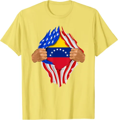 Vista 39 de Camiseta Venezuelan Blood Inside Me Regalo de la bandera de Venezuela, Blanco