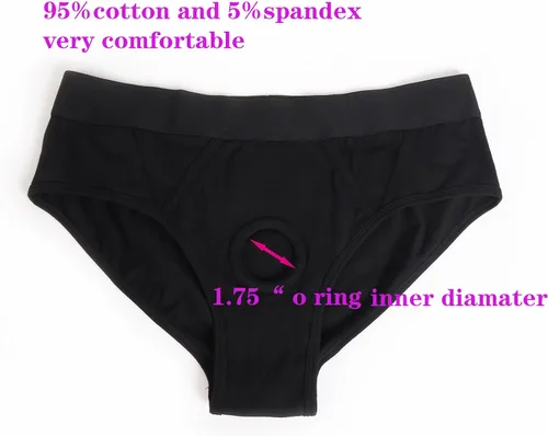 Vista 2 de hxfivver Correa en la ropa interior del arnés, arnés de strapon Boxer Strapless Strap on Panties Strap-on Harness Pant