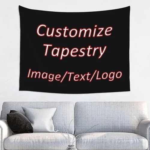 Vista 11 de RMWD Studio 24x42in Custom Tapestry for Wall Bedroom Living Room, Custom Backdrop Personalized With Photo Image Text, Banners And Signs Customize