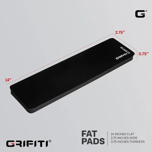 Vista 2 de Almohadilla de muñeca gorda de 14 x 2.75 x 0.75 pulgadas, soporte para teclado de computadora para reposo de muñecas ergonómicas sin llave