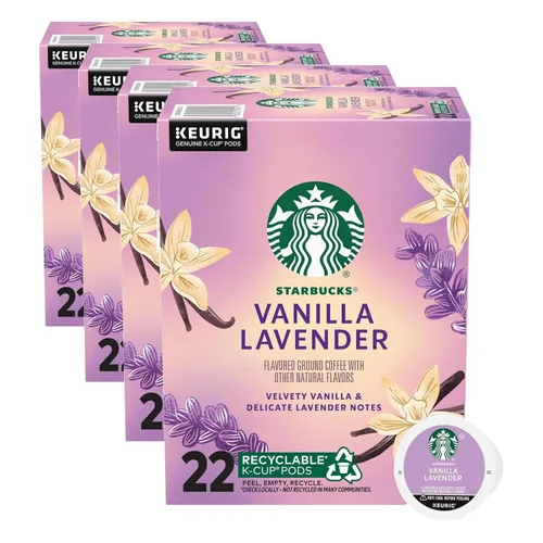 Vista 12 de Cápsulas de café K-Cup de Starbucks, Café con sabor caliente o helado, Azúcar moreno y canela, 10 cápsulas Keurig