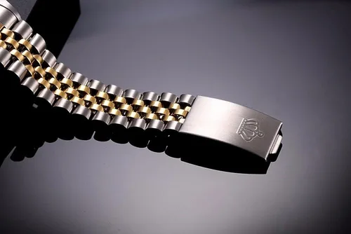 Vista 4 de Fanmis Reloj de pulsera de lujo para mujer, de cuarzo, de oro y dos tonos de acero inoxidable