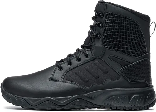 Vista 6 de CQR - Botas tácticas militares para hombre, botas de combate ligeras de 6 pulgadas, botas de trabajo duraderas EDC para exteriores