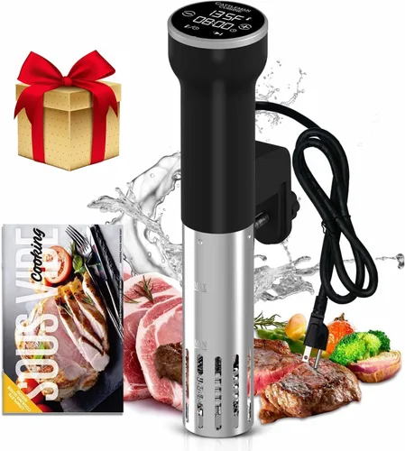 Vista 12 de Cocina Sous Vide, enfriador de vino, 1000 W, máquina Sous Vide para cocina, circulador de inmersión, kit de Sous Vide con bolsas de vacío, bomba