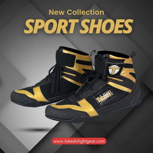 Vista 6 de TAKESHI FIGHT GEAR Boxing Shoes, Wrestling Shoes Men & Women, Kickboxing Shoes