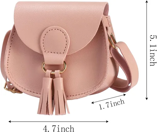 Vista 2 de SOTOGO Monederos de 3 piezas para niñas pequeñas, bolsos cruzados, bolsos de princesa, bolsos para niñas pequeñas, bolsas de hombro para niños