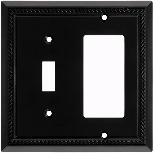 Vista 54 de Henne Bery Sunken Pearls - placa decorativa de pared, placa decorativa de pared, tapa de salida de la placa del interruptor, aleación de zinc sólida