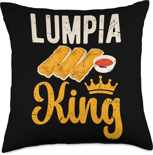 Vista 4 de Lumpia King Lumpia Maker Lumpia Lover - Almohada filipina Lumpia