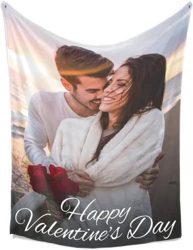 Vista 7 de Printwoo Mantas personalizadas con foto, manta de fotos personalizada, mantas personalizadas con imagen, regalos personalizados para mujeres