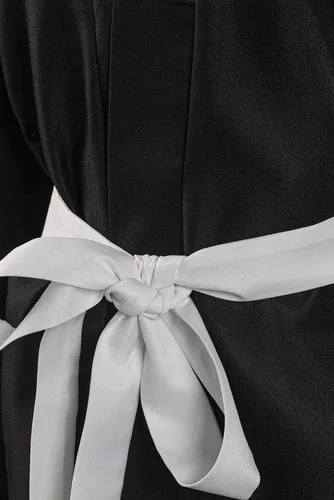 Vista 5 de Conjunto de kimono tradicional de anime japonés para mujer, disfraz de samurái del período Edo