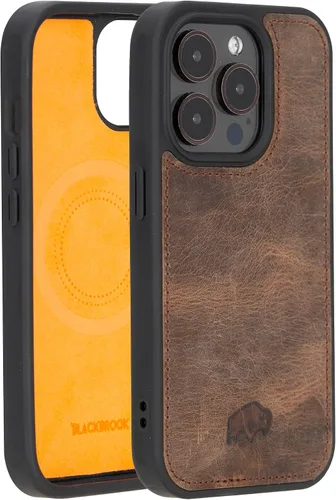 Vista 18 de BLACKBROOK York - Funda de piel de grano completo para iPhone 15 (6.1 pulgadas), color negro, iPhone 15