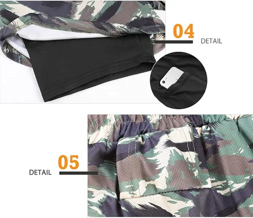 Vista 6 de Surenow - Pantalones cortos de correr para hombre, pantalones cortos 2 en 1 para entrenamiento, de 7 pulgadas, para yoga, deportes al aire libre