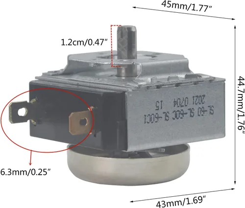 Vista 2 de Horno de microondas electrónico Cocina Freidora de Aire Piezas Temporizador Interruptor 60 Minutos 15A 125V 16A 250V Retraso Temporizador
