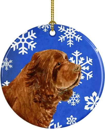 Vista 86 de Caroline's Treasures Cavalier Spaniel - Adorno de cerámica para colgar en el árbol de Navidad, para el hogar, Navidad, fiestas, regalo, 3 pulgadas