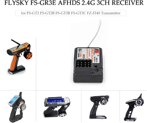 Vista 2 de GoolRC 4 unids Flysky FS-GR3E receptor AFHDS 2.4G 3CH receptor para FS-GT2 FS-GT2B FS-GT3B FS-GT3C FZ-IT4S RC Car Boat
