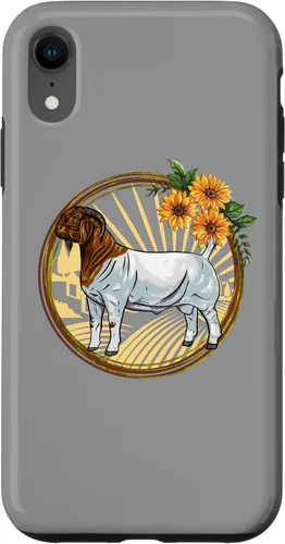 Vista 8 de Funda con borde de girasol para iPhone 15 Meat Goat Boer Buck