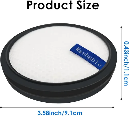 Vista 2 de Filtro Hepa compatible con aspiradora inalámbrica P1 Pro/P2/P4/W200/W300/W400