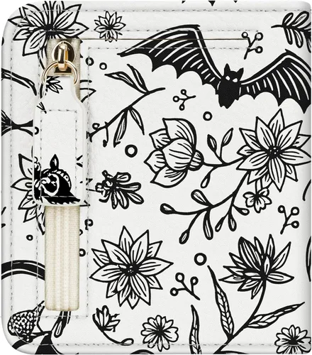 Vista 11 de Gostwo Cartera pequeña para mujeres, portador de tarjetas de crédito delgado bifold, billetera compacta de efectivo con bloqueo RFID, billeteras