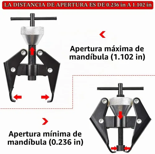 Vista 3 de OTUAYAUTO Herramientas de extracción de terminales de batería y extractor de brazo de limpiaparabrisas flexibles y duraderas, quitar los brazos