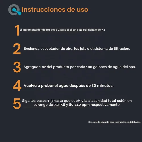 Vista 4 de AquaDoc Spa - Aumento de pH para el equilibrio del agua de la bañera de hidromasaje, 32 onzas