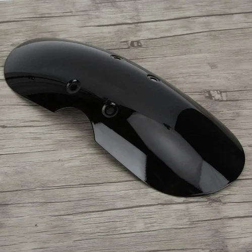 Vista 7 de Guardabarros para motocicleta, guardabarros delantero, accesorio de motocicleta Aukson para Bonneville T100 2001-2016 (negro) guardabarros delantero