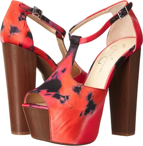 Vista 7 de Jessica Simpson Sandalias de plataforma con tacón floral Dany 3 para mujer