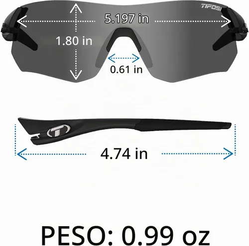 Vista 5 de Tifosi Gafas de sol deportivas Tsali - Ideal para ciclismo, senderismo, correr