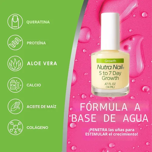 Vista 4 de Crecimiento de 5 a 7 días, fórmula de calcio de Nutra Nail