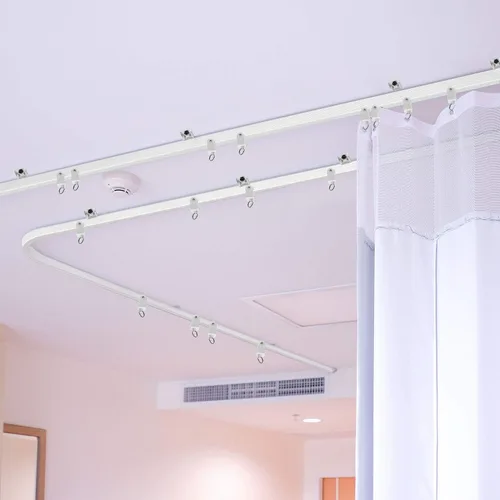 Vista 7 de Jetec - Cortina de techo flexible y flexible, 6.5 pies, 6.6 ft, color Blanco