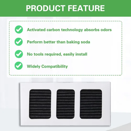 Vista 4 de Reemplazo del filtro de aire de refrigerador activado con carbón compatible con Pureair Ultra 2, Pure Air Ultra 2, Pureair Ultra ii, Electrolux