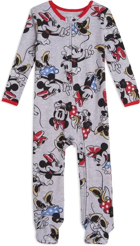 Vista 2 de Disney Paquete de 2 unidades para bebés y niñas con cremallera, para recién nacidos a bebés (recién nacidos a 24 meses)