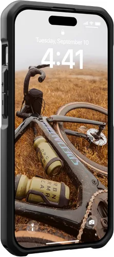 Vista 8 de URBAN ARMOR GEAR UAG - Funda compatible con iPhone 15 Pro de 6.1 pulgadas, funda Metropolis LT Kevlar negra con imán integrado compatible con carga