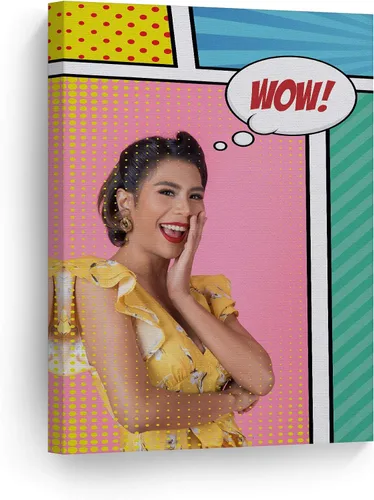 Vista 21 de Smile Art Design Impresión en lienzo personalizada: arte de pared con fotos personalizadas, hecho a pedido en Estados Unidos, lienzo premium