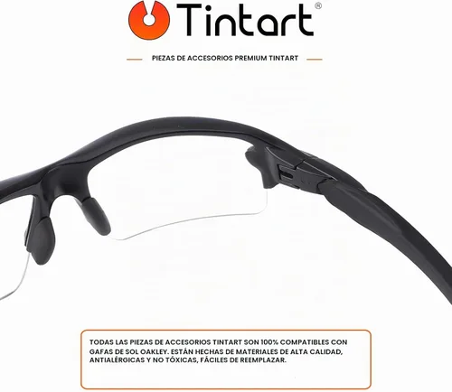 Vista 6 de Kits de goma de repuesto para orejeras y boquillas compatibles con Oakley Flak 2.0 OO9295 Flak 2.0 XL OO9188 Negro