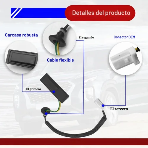 Vista 3 de Interruptor de liberación abierta para maletero trasero compatible con Nissan Pathfinder 2013-2020, interruptor de tapa de portón trasero con botón