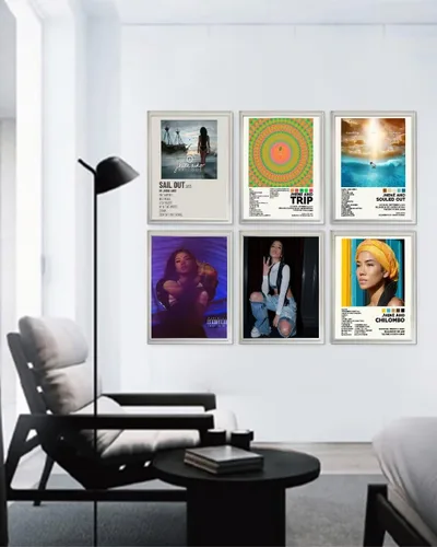Vista 5 de Jhené Aiko Souled Out - Póster de portada de álbum, arte en lona, imagen para pared, impresión moderna, decoración familiar