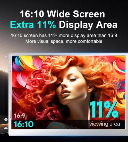 Vista 5 de Ladomi Extensor de pantalla para portátil de 16", extensor triple portátil