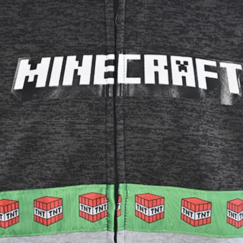 Vista 3 de Minecraft Sudadera con capucha para niñosniños, Verde