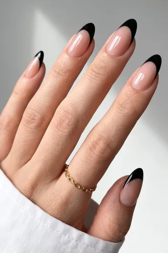 Vista 10 de AzureBeauty - Uñas cortas a presión con forma de almendra, color azul Marrón Amarillo Púrpura