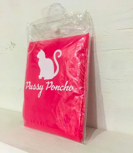 Vista 5 de Poncho para gato de Pussy Poncho de lluvia rosa Divertido oreja de emergencia para amigos Talla única para la mayoría de adultos, género neutro