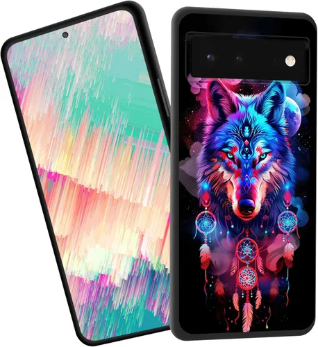 Vista 100 de Funda delgada para Google Pixel 4 XL, funda delgada de silicona de TPU suave a prueba de golpes para Google Pixel 4 XL, gato negro luna estrellada