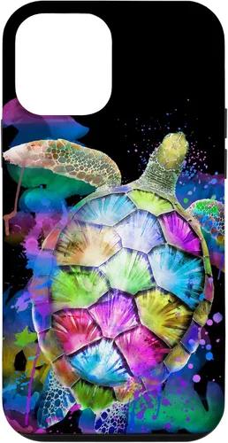 Vista 16 de Rainbow Turtle Design Colorful Turtle Print Sea Turtle Shell Case for iPhone 17
