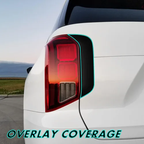 Vista 2 de SlickMod Revestimiento de vinilo opaco cromado para Hyundai Palisade 2020-2023 (negro brillante)