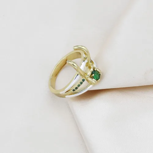 Vista 4 de Loki - Anillo de superhéroe para casco, para joyería unisex, regalos de Marvel, Halloween, cosplay, disfraces, regalos de joyería