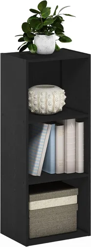 Vista 65 de Furinno PASIR - Estantería de libros de 2 niveles, estantería moderna de 9 x 12 x 21, estanterías abiertas para sala de estar, dormitorio, oficina