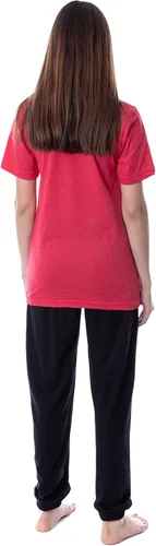 Vista 4 de INTIMO Peanuts Snoopy Keep Calm And Hug On - Conjunto de pijama para mujer, Multi colorido