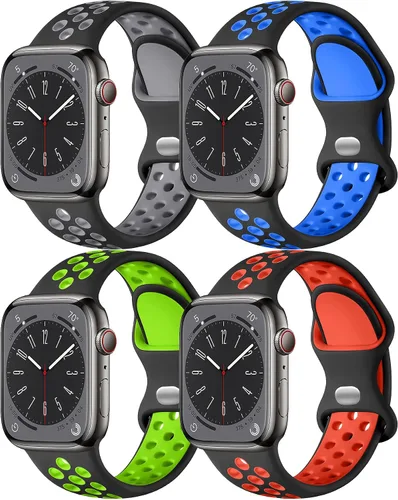 Vista 8 de Correa deportiva para correas de Apple Watch de 1.811 in 1.654 in 1.772 in 1.614 in 1.732 in 1.575 in 1.496 in Ultra/2 1.929 in para mujeres